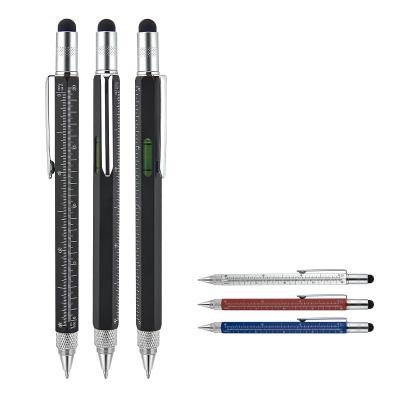 Metal Su Terazili - Tornavidalı Touchpen Kalem 