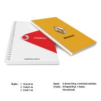 Yandan Spiralli Karton Defter